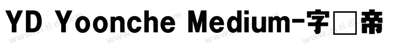 YD Yoonche Medium字体转换
